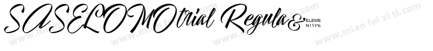 SASELOMOtrial Regula字体转换